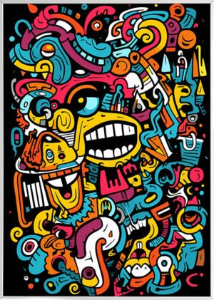 poster carnaval de couleur vectora